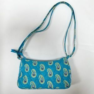 Vera Bradley Bermuda Blue (Retired) ‘Amy’ Convertible Mini Bag